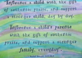 Positive parental praise makes all the difference.